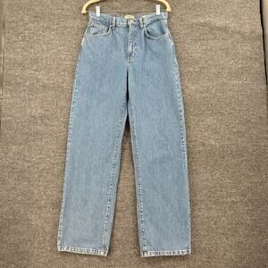 Cotton On Womens Loose Straight Jeans Size 28 Light Wash Relaxed 100% Cotton EUC